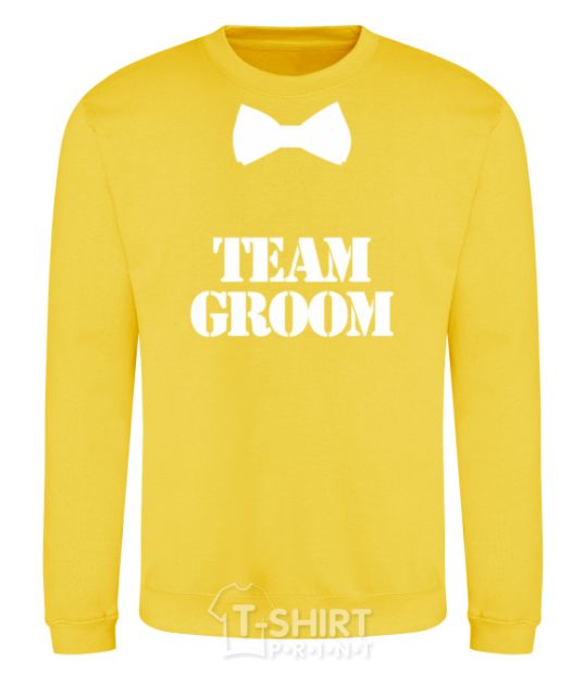 Sweatshirt Team groom butterfly yellow фото