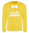 Sweatshirt Team groom butterfly yellow фото