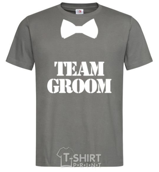 Men's T-Shirt Team groom butterfly dark-grey фото