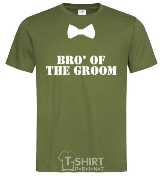 Men's T-Shirt Bro' of the groom butterfly millennial-khaki фото