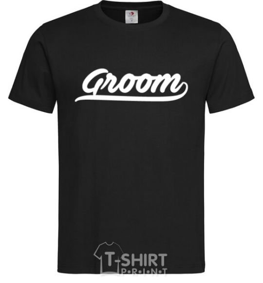 Men's T-Shirt Groom line black фото