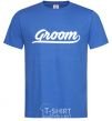 Men's T-Shirt Groom line royal-blue фото