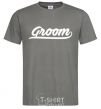 Men's T-Shirt Groom line dark-grey фото