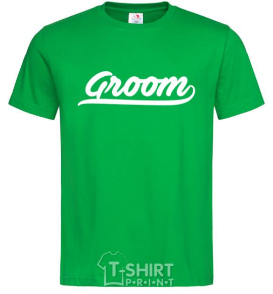 Men's T-Shirt Groom line kelly-green фото