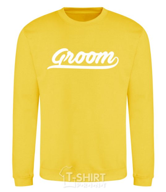 Sweatshirt Groom line yellow фото