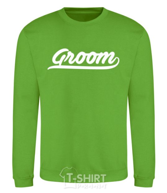 Sweatshirt Groom line orchid-green фото