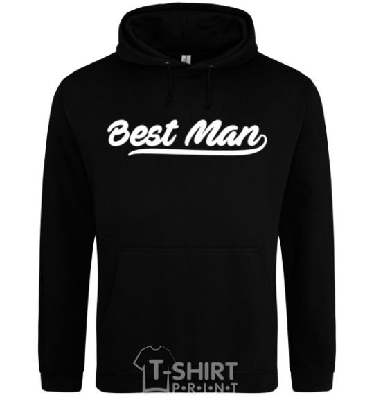 Men`s hoodie Bestmen line black фото