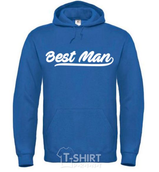 Men`s hoodie Bestmen line royal фото