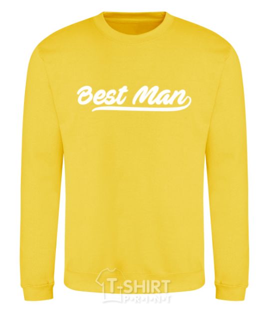 Sweatshirt Bestmen line yellow фото