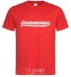 Мужская футболка Groomsman line Красный фото