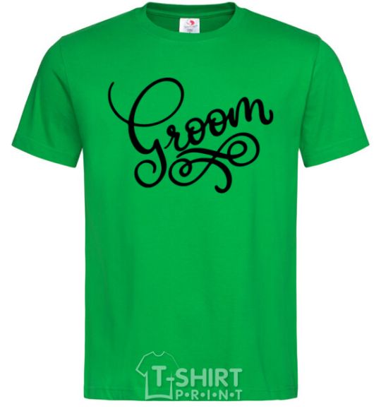 Men's T-Shirt Groom monograms kelly-green фото