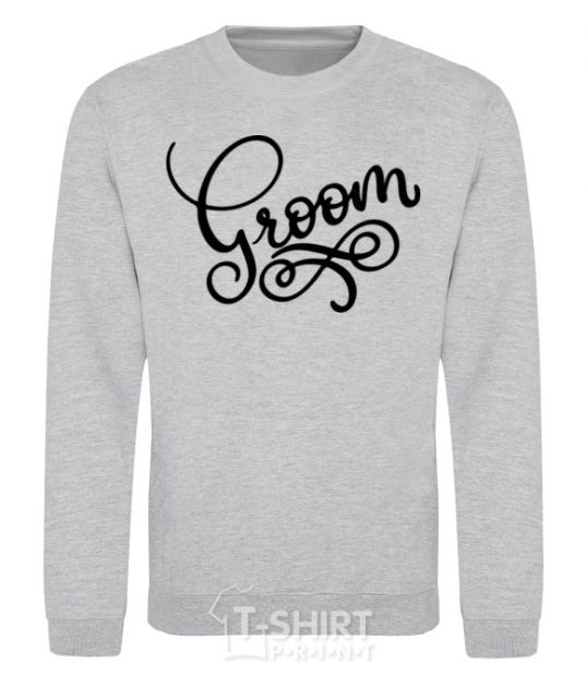 Sweatshirt Groom monograms sport-grey фото