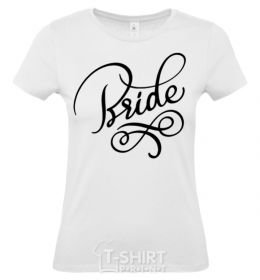 Women's T-shirt Bride monograms White фото
