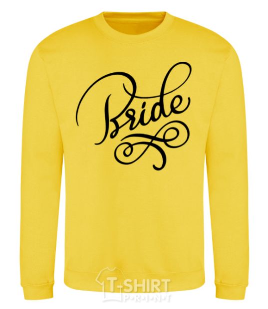 Sweatshirt Bride monograms yellow фото