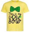 Мужская футболка This is my lucky bow Лимонный фото