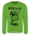 Sweatshirt Born to be happy orchid-green фото