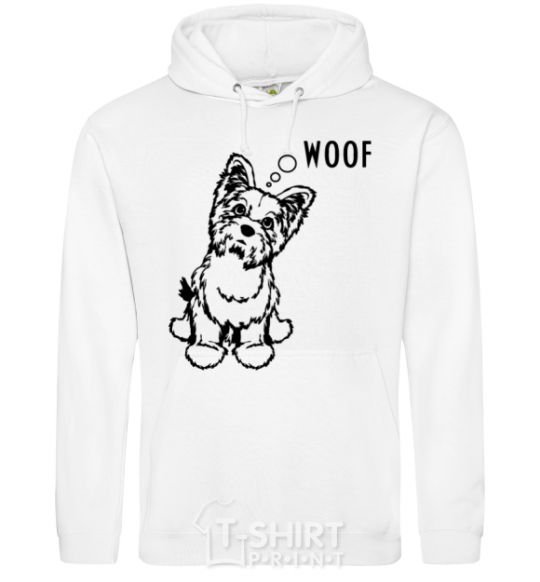 Men`s hoodie Woof White фото