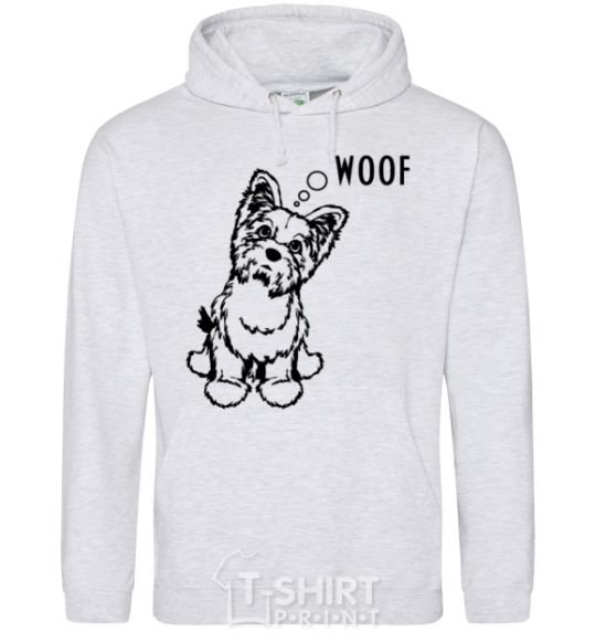 Men`s hoodie Woof sport-grey фото