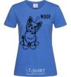 Women's T-shirt Woof royal-blue фото