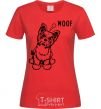 Women's T-shirt Woof red фото