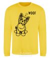 Sweatshirt Woof yellow фото