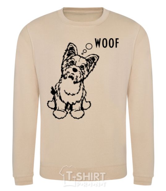 Sweatshirt Woof sand фото