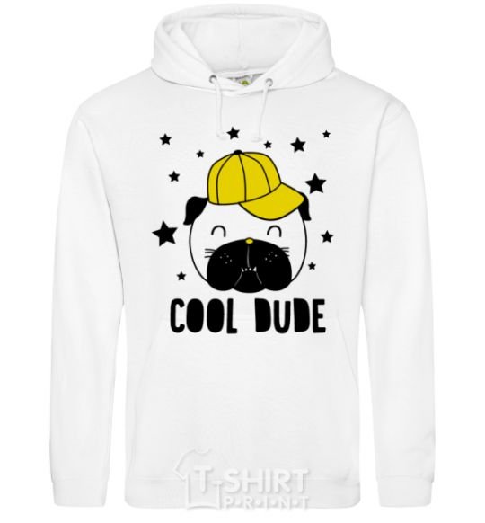 Men`s hoodie Cool dude White фото