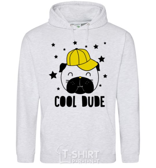 Men`s hoodie Cool dude sport-grey фото