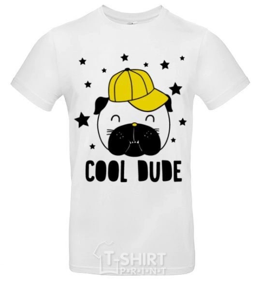 Мужская футболка Cool dude Белый фото