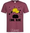 Men's T-Shirt Cool dude burgundy фото