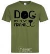 Men's T-Shirt Dog my best friend millennial-khaki фото