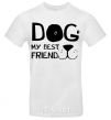 Men's T-Shirt Dog my best friend White фото