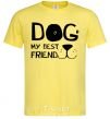 Men's T-Shirt Dog my best friend cornsilk фото