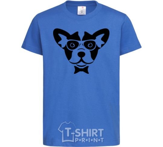 Kids T-shirt Doggie royal-blue фото