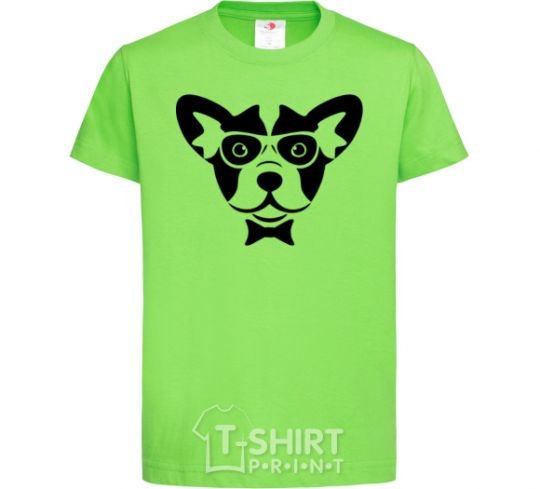 Kids T-shirt Doggie orchid-green фото