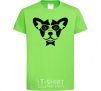 Kids T-shirt Doggie orchid-green фото