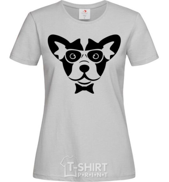Женская футболка Doggie Серый фото