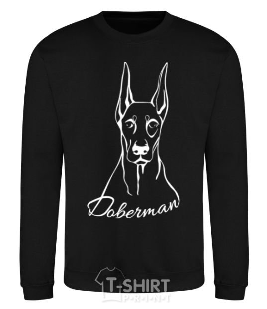 Sweatshirt Doberman White black фото