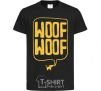 Kids T-shirt Woof woof black фото