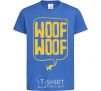 Kids T-shirt Woof woof royal-blue фото