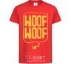 Kids T-shirt Woof woof red фото