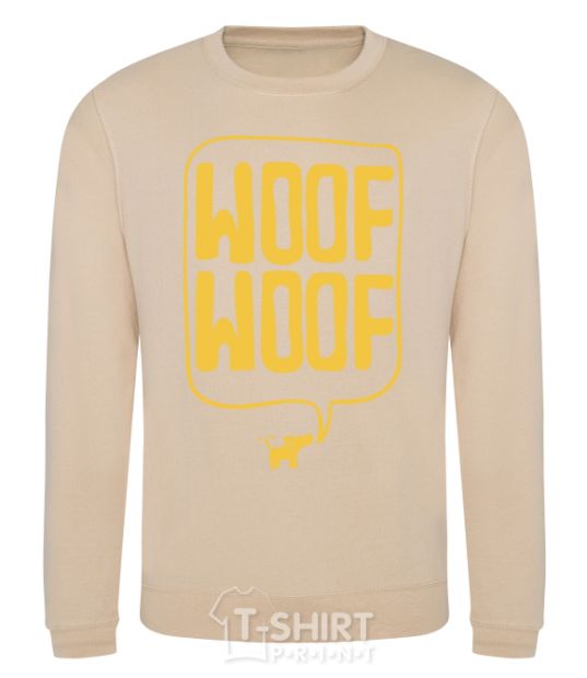 Sweatshirt Woof woof sand фото