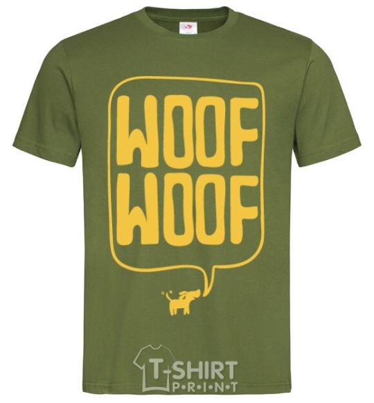 Men's T-Shirt Woof woof millennial-khaki фото