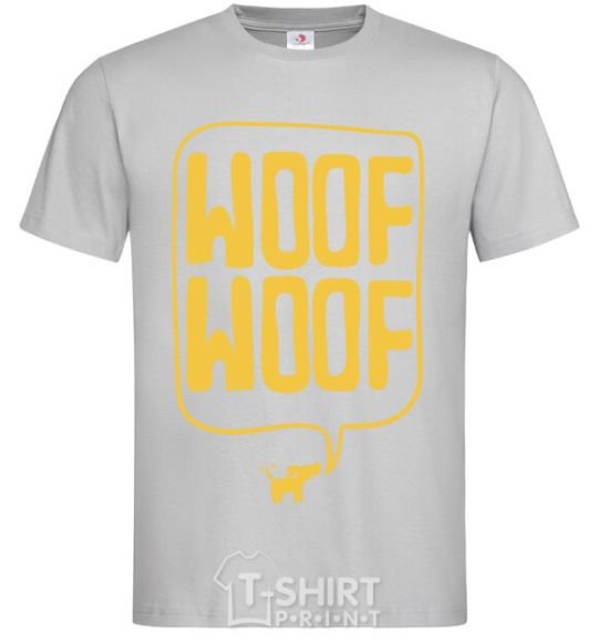 Men's T-Shirt Woof woof grey фото