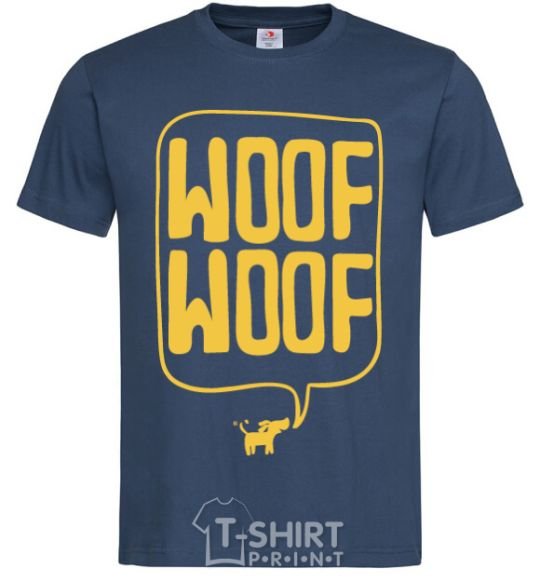 Men's T-Shirt Woof woof navy-blue фото