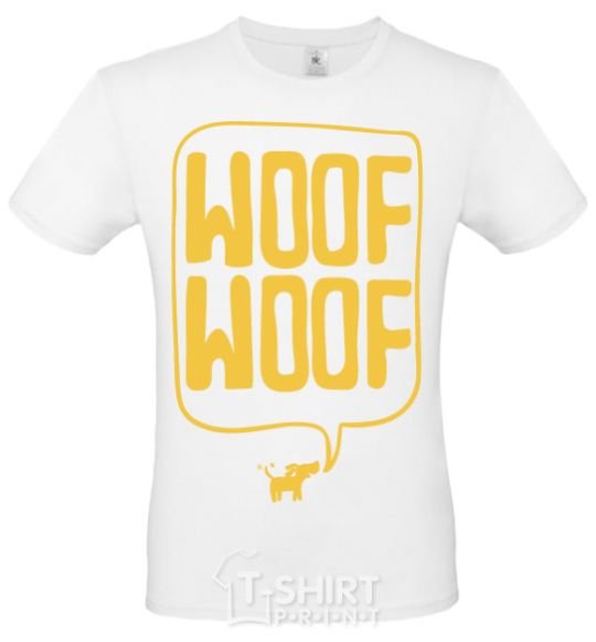 Men's T-Shirt Woof woof White фото