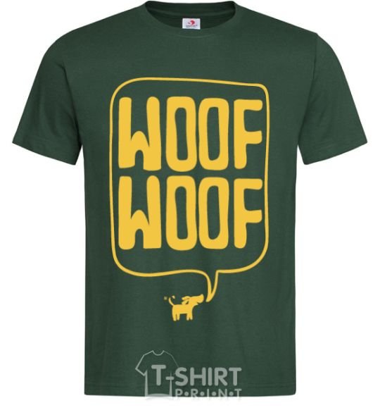 Men's T-Shirt Woof woof bottle-green фото