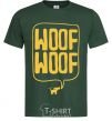 Men's T-Shirt Woof woof bottle-green фото