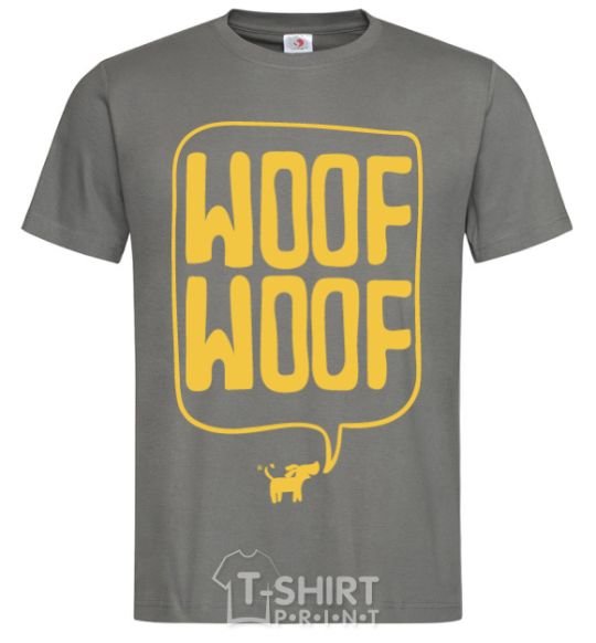 Men's T-Shirt Woof woof dark-grey фото