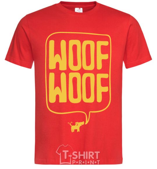 Men's T-Shirt Woof woof red фото